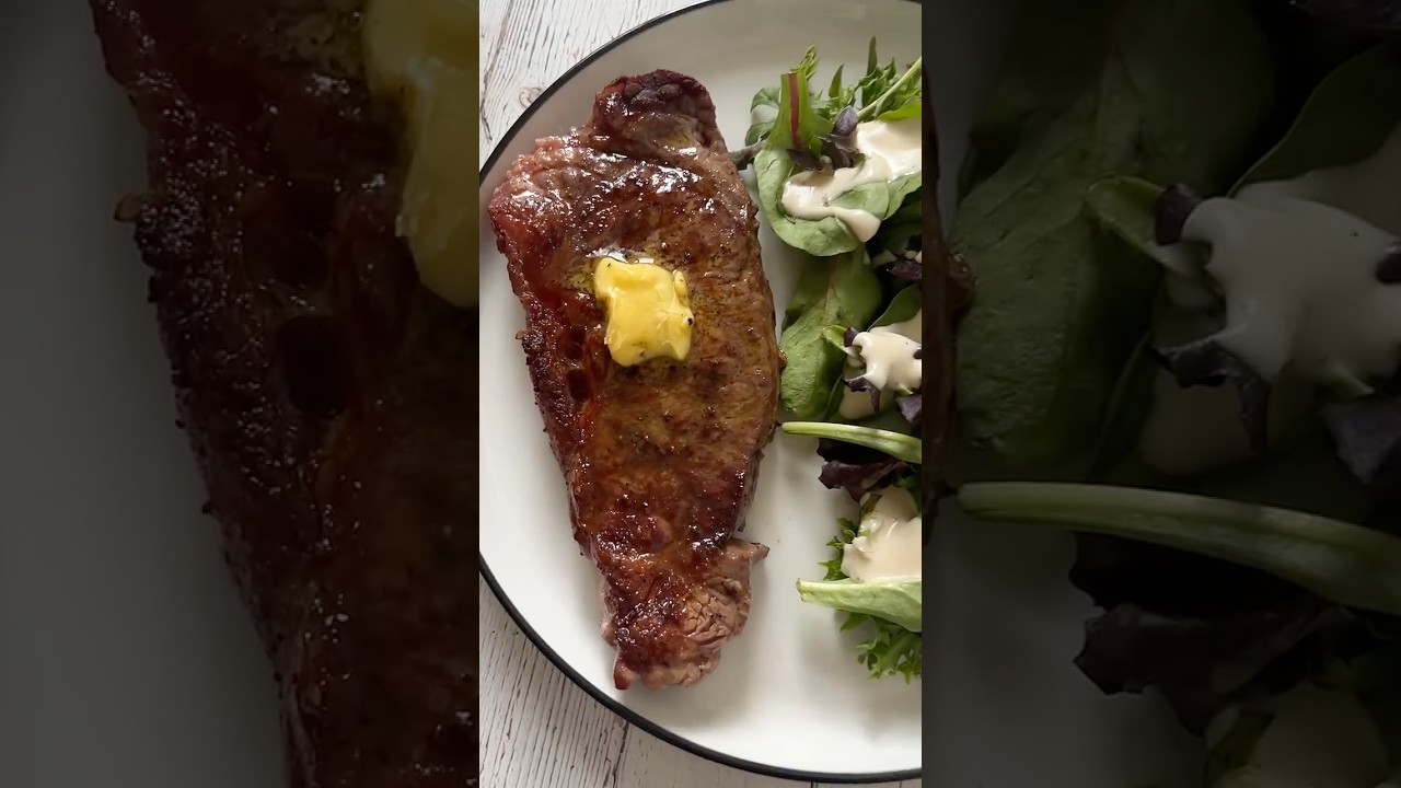 Perfect New York Strip Steak #recipe #easyrecipe #food