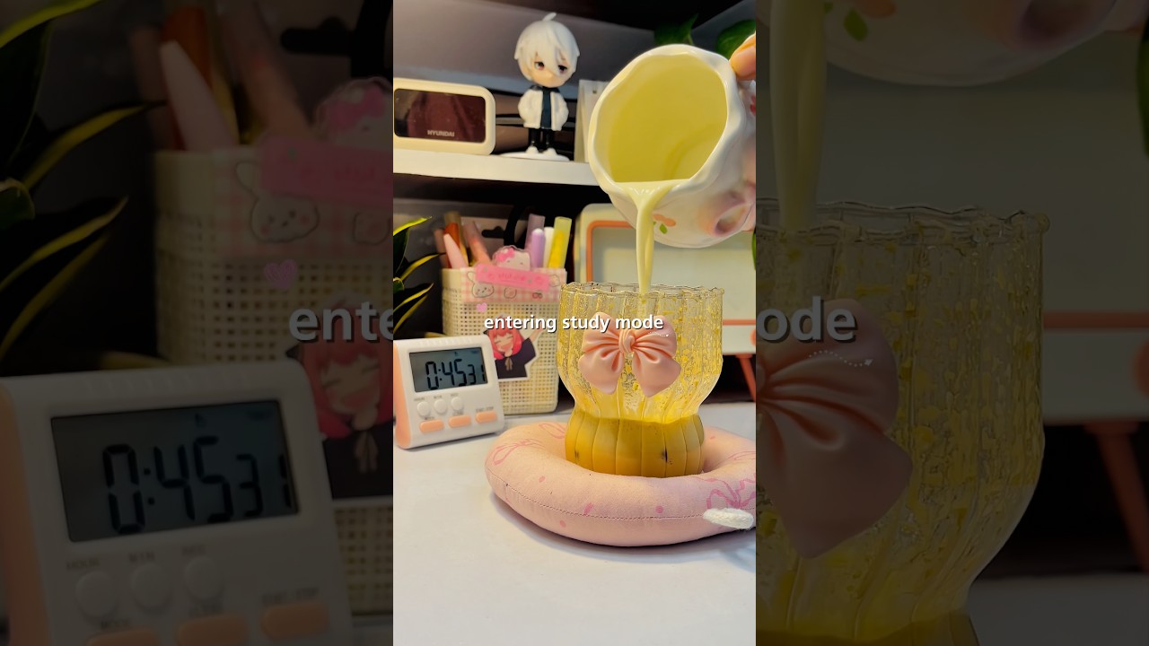 Study with me ☕👩‍💻 #studyvlog #studentlife #studymotivation #studyshorts #desk #fyp #aesthetic