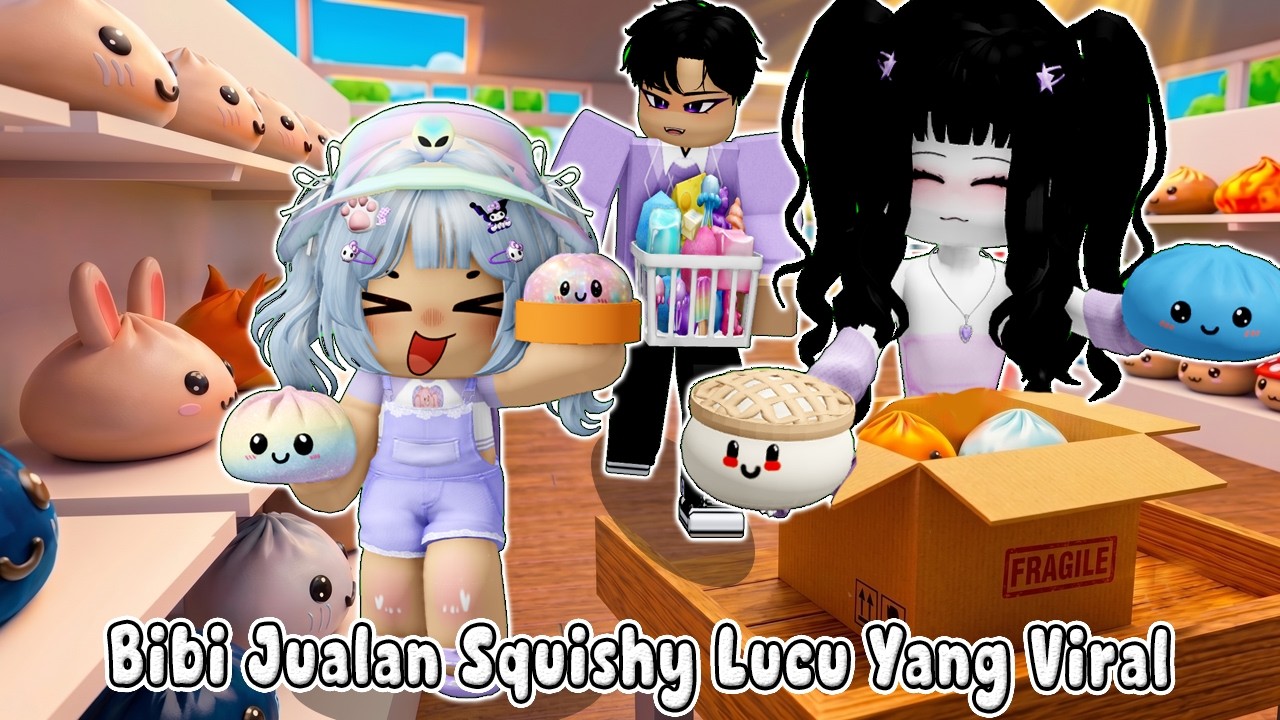 BIBI JUALAN SQUISHY SUPER LENGKAP YANG VIRAL DAN LUCU-LUCU || BROOKHEAVEN🏡ROBLOX INDONESIA