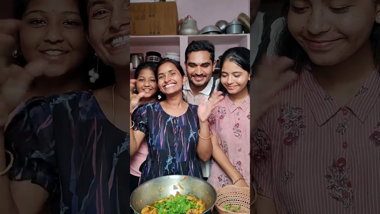 మరదళ్ళతో బావా Cooking 😍🤩 #meepottipilla #babygirl #trending #cooking