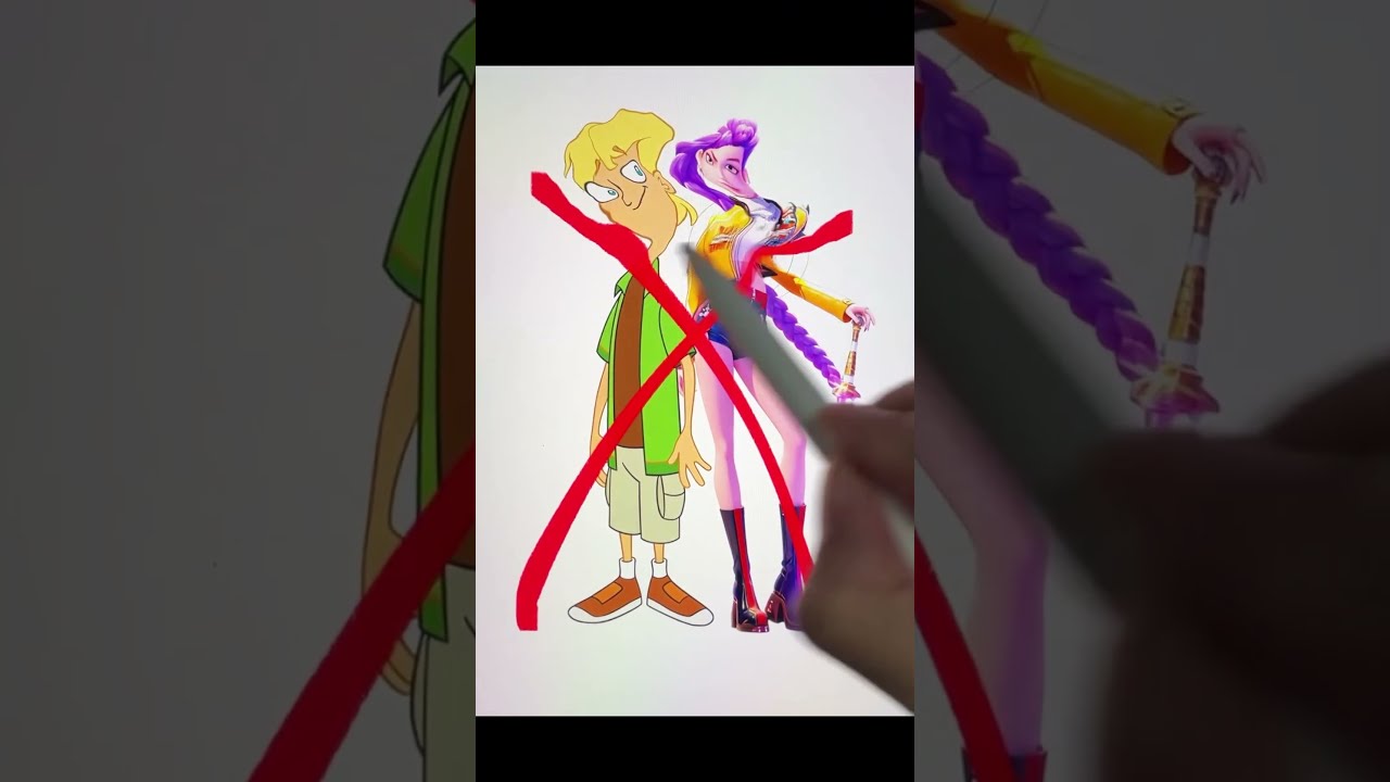 Creating Transformation K-POP RUMI x Jeremy #shorts #tiktok #kpopdemonhunters #rumi #phineasandferb
