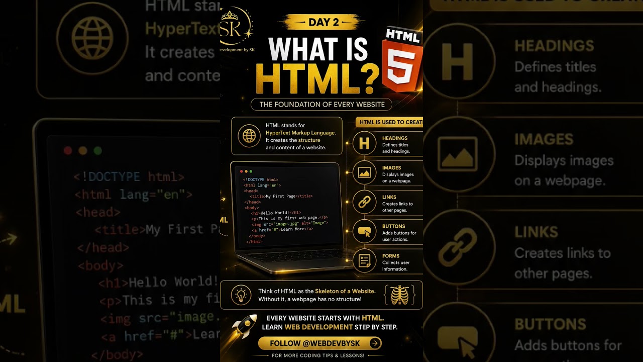 🚀 Learn Web Development Step by Step📌  #html#css#javascript #webdevelopment#development #developer
