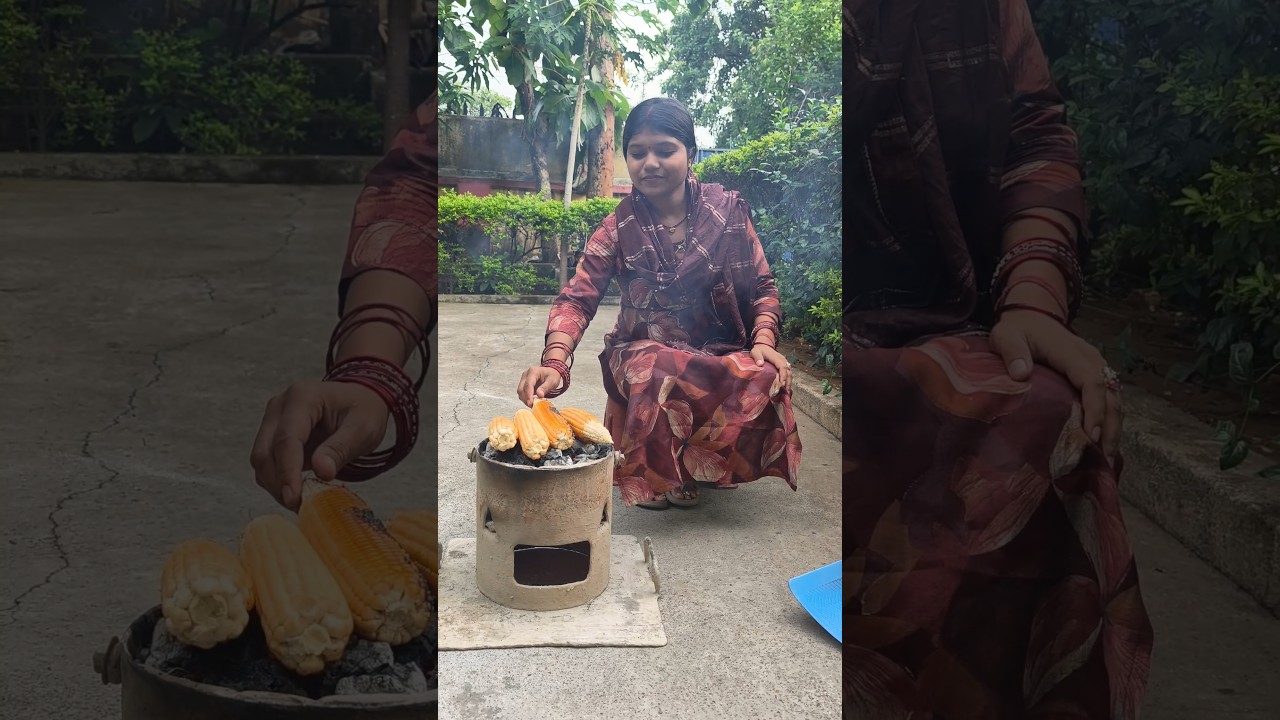 आज सबको मक्के खिलाए, अब ₹20-₹20 निकालो #minivlog #dailyvlog #shortvideo #familyvlog #makka #shorts