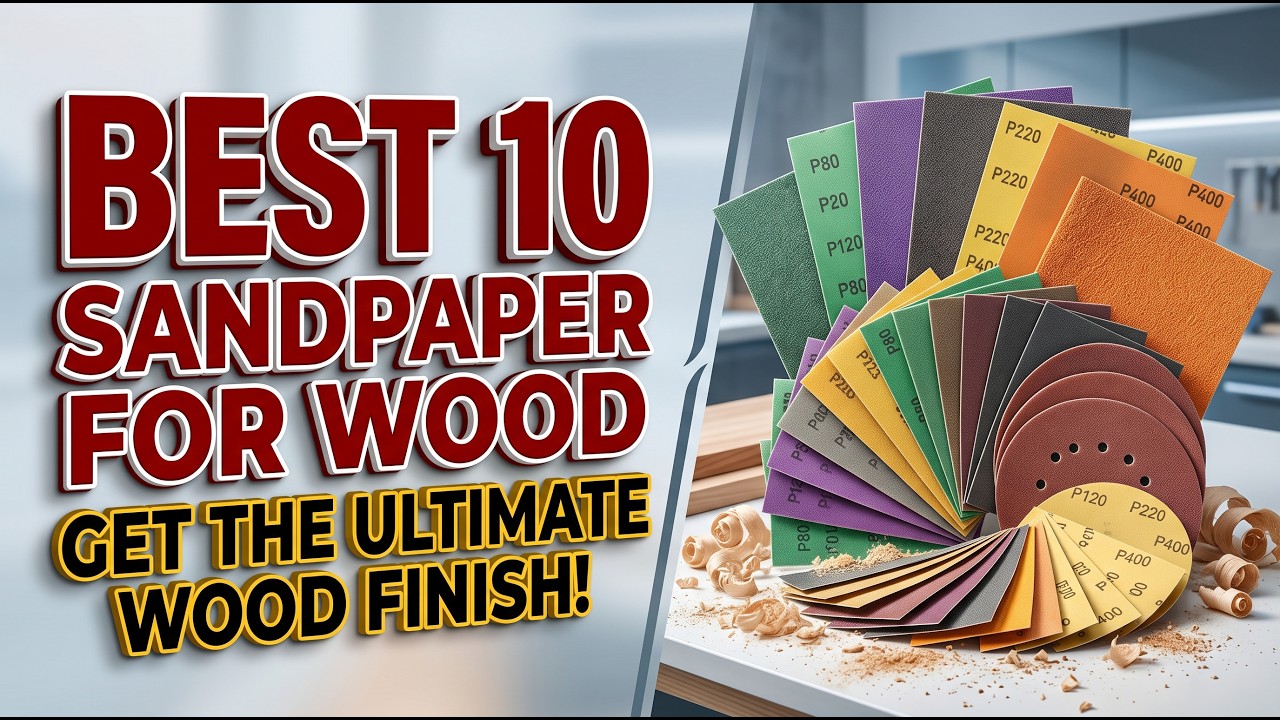 The Best 10 Sandpaper For Woodworking Projects (Fast Material Removal)