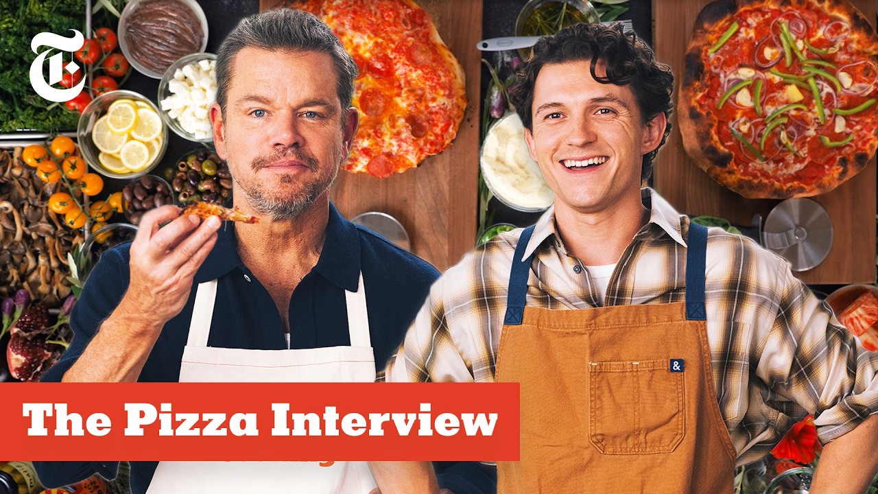 Matt Damon and Tom Holland: The Pizza Interview | NYT Cooking