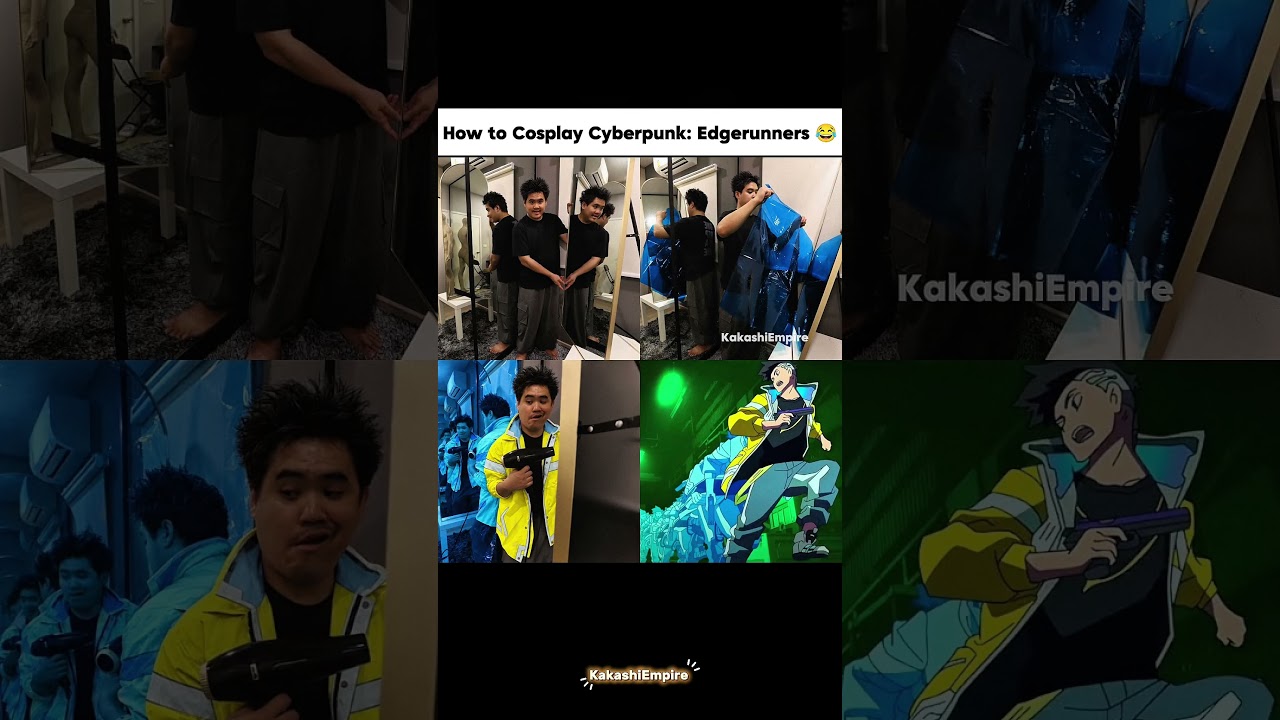 How to Cosplay Cyberpunk 😂 #Cosplay #Funny #Memes #Shorts