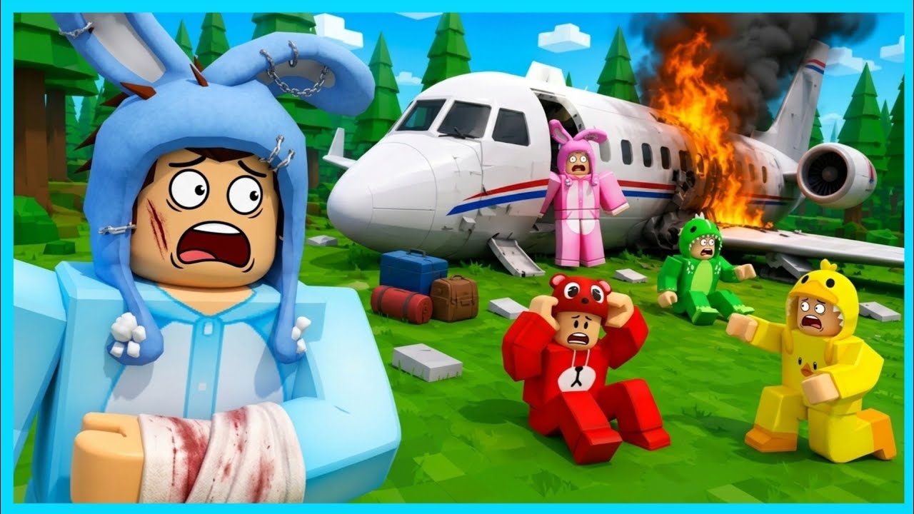 MIPAN & ZUZUZU LIBURAN NAIK PESAWAT TAPI MALAH JATUH DAN MELEDAK! ROBLOX