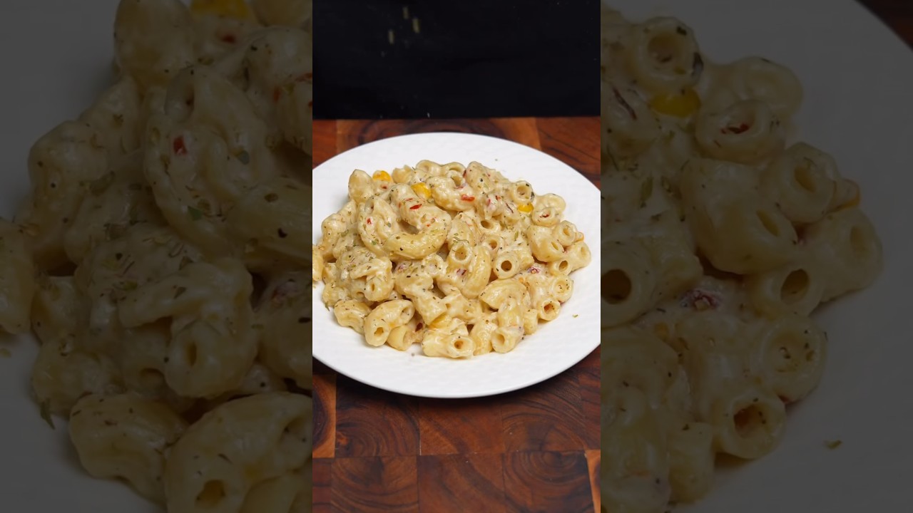 Easy Cheesy Corn Pasta recipe 😋 yummy 🤤 #asmr #reels #food #cooking #trending #foodie #indianfood