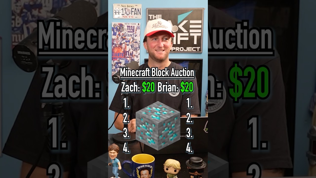 Who Can Build The Better Team Of Minecraft Blocks With $20? #shorts #minecraft #videogames #money