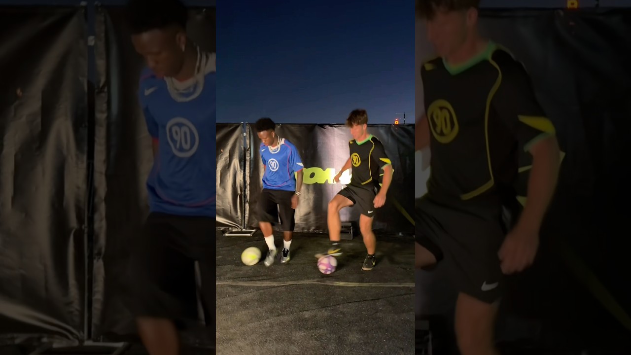 Skills with Vini Jnr + Ronaldinho 🇧🇷🔥 #streetpanna #worldcup #vinicius #brazil