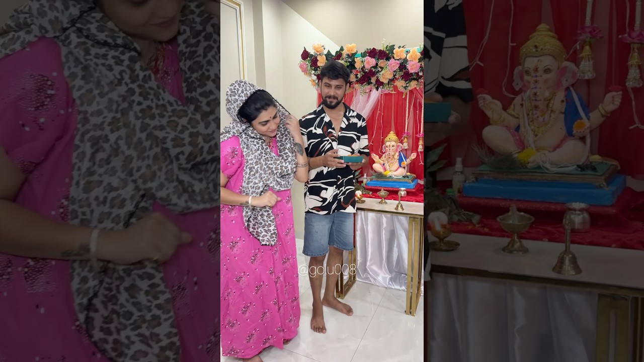 प्रशांत में मिले मोतीचूर के लड्डू 😋❤️ #funny #comedy #ganeshchaturthi  #golu008 #youtubeshorts