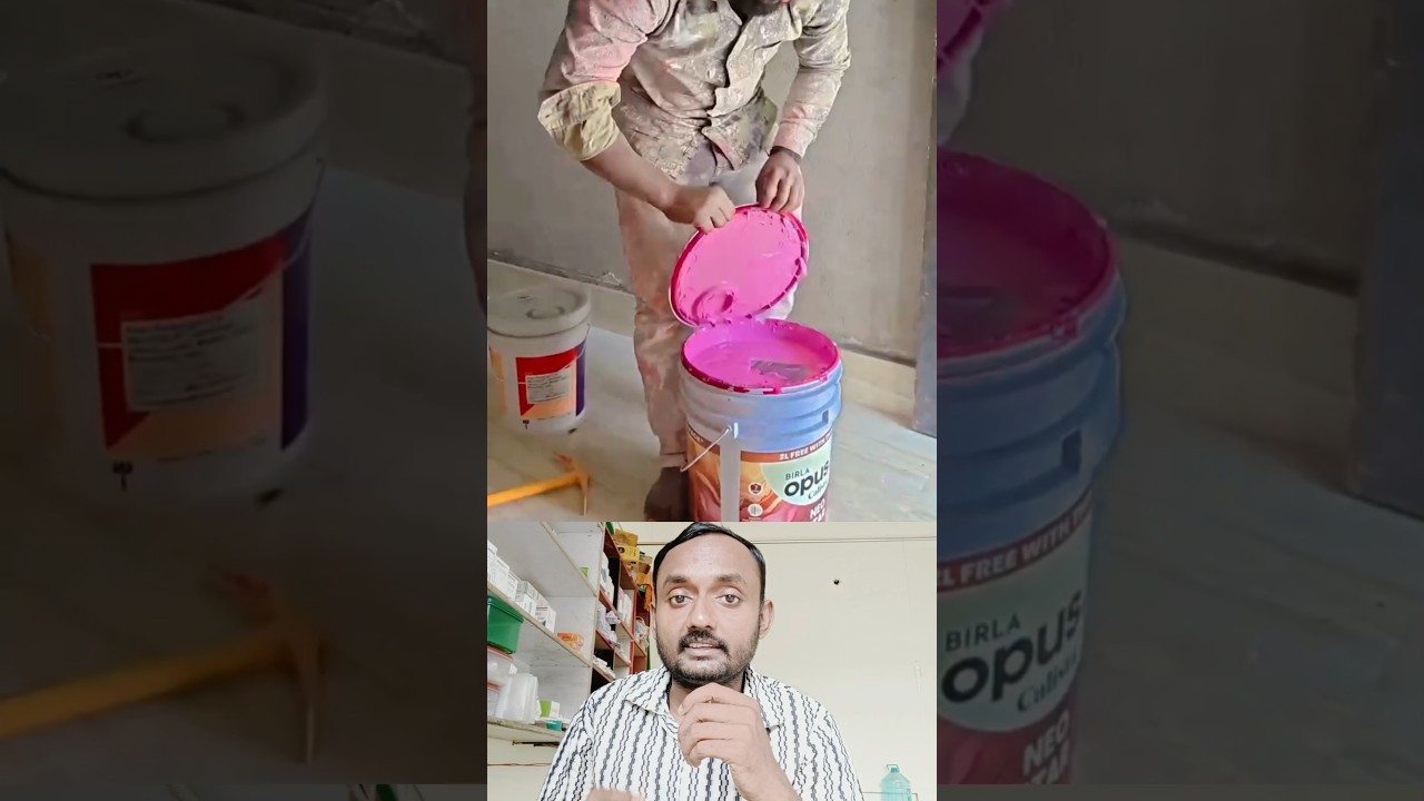 रंग की बाल्टी में मिला इनाम! #pant #painter #paint