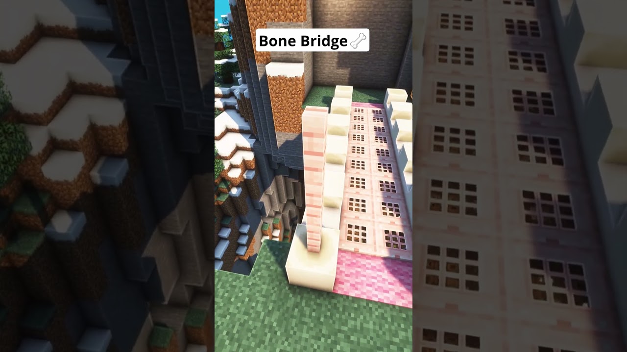 Minecraft Bone Bridge🦴 #shorts