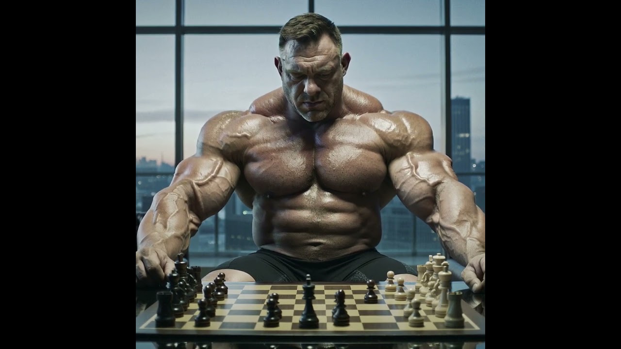 When a bodybuilder plays chess
