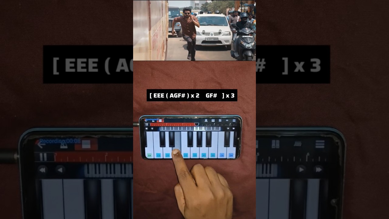 Master Bgm 🥵🔥 | Easy Piano Tutorial 🎹