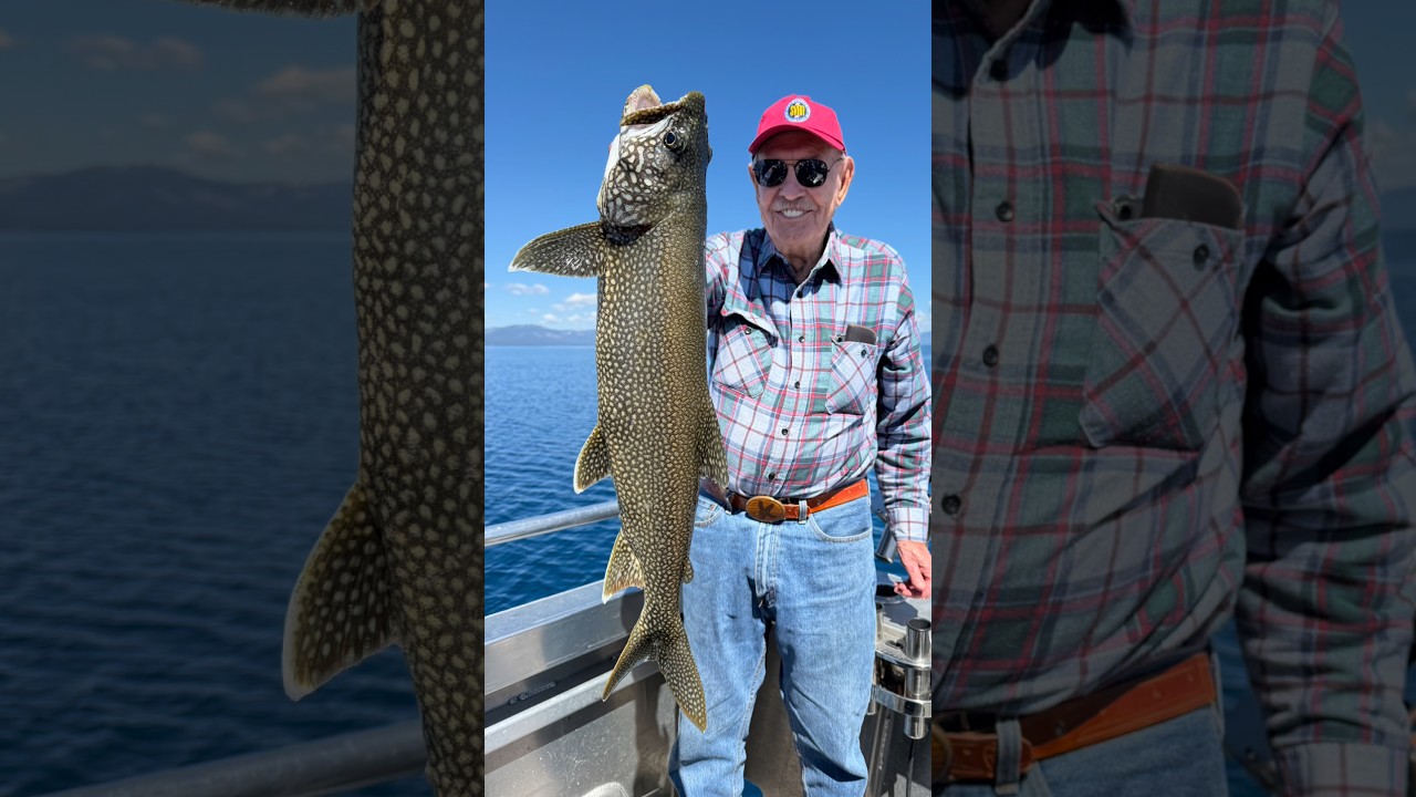 I hope I'm still catching big ones at 92 and a half. #fishing #laketahoe #laketrout