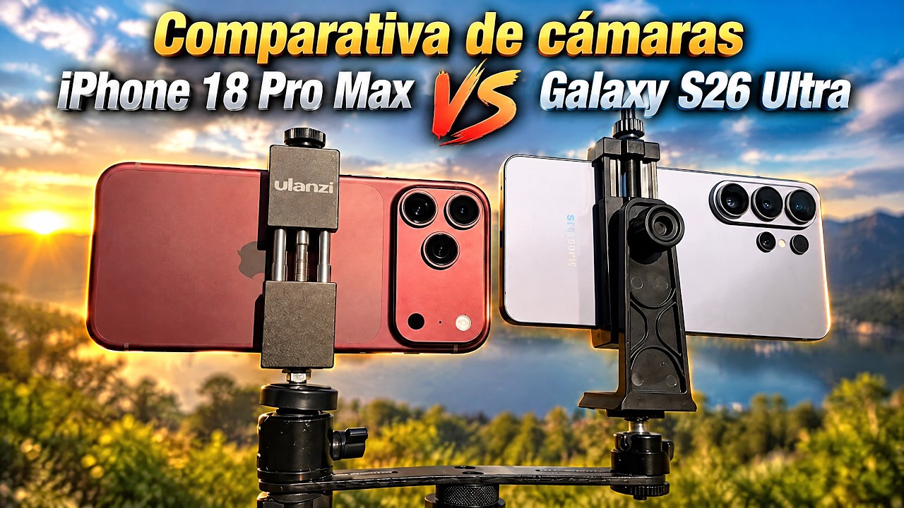 iPhone 18 Pro max versus Galaxy S26 Ultra comparativa de cámaras