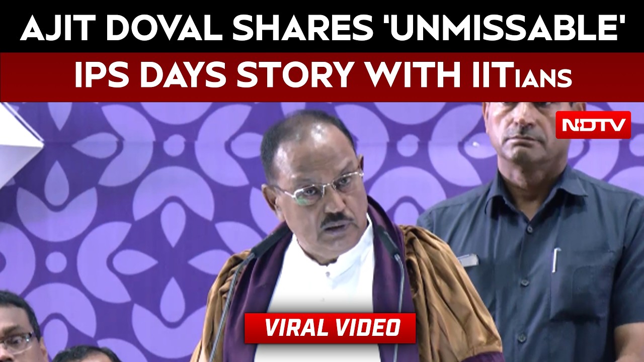 NSA Ajit Doval Shares His ‘Unmissable’ IPS Days Story With IIT Roorkee Graduate