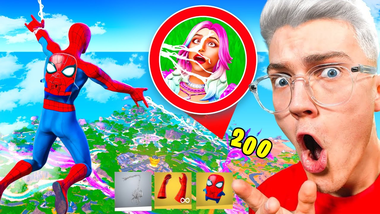 Je deviens SPIDERMAN sur FORTNITE !