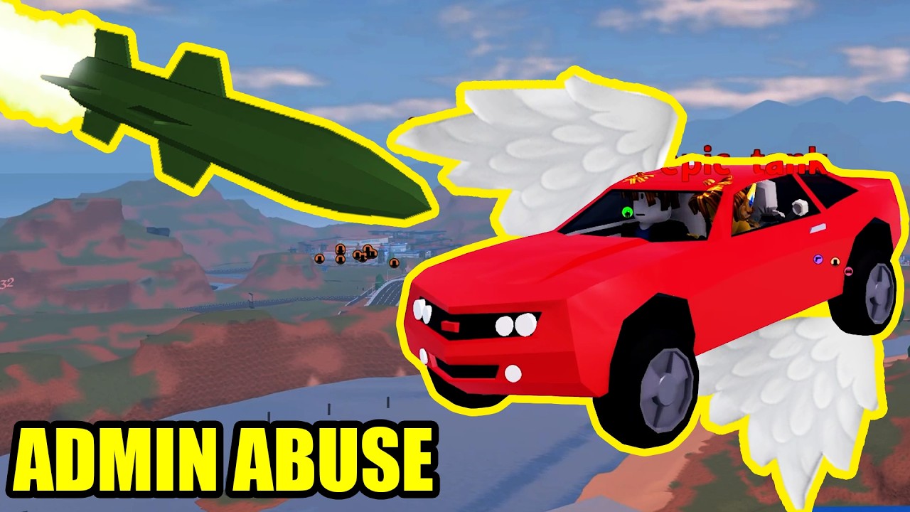 ADMIN ABUSE in Roblox Jailbreak