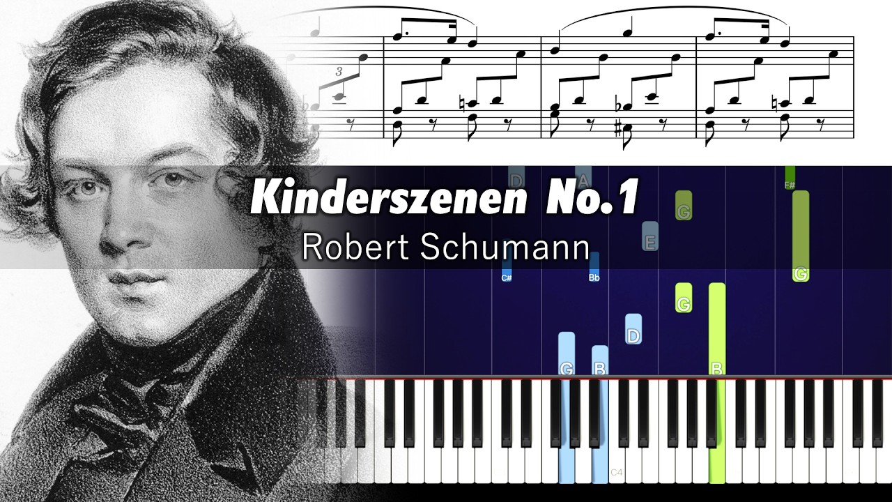 Schumann - Of Foreign Lands and People - Piano Tutorial with Sheet Music