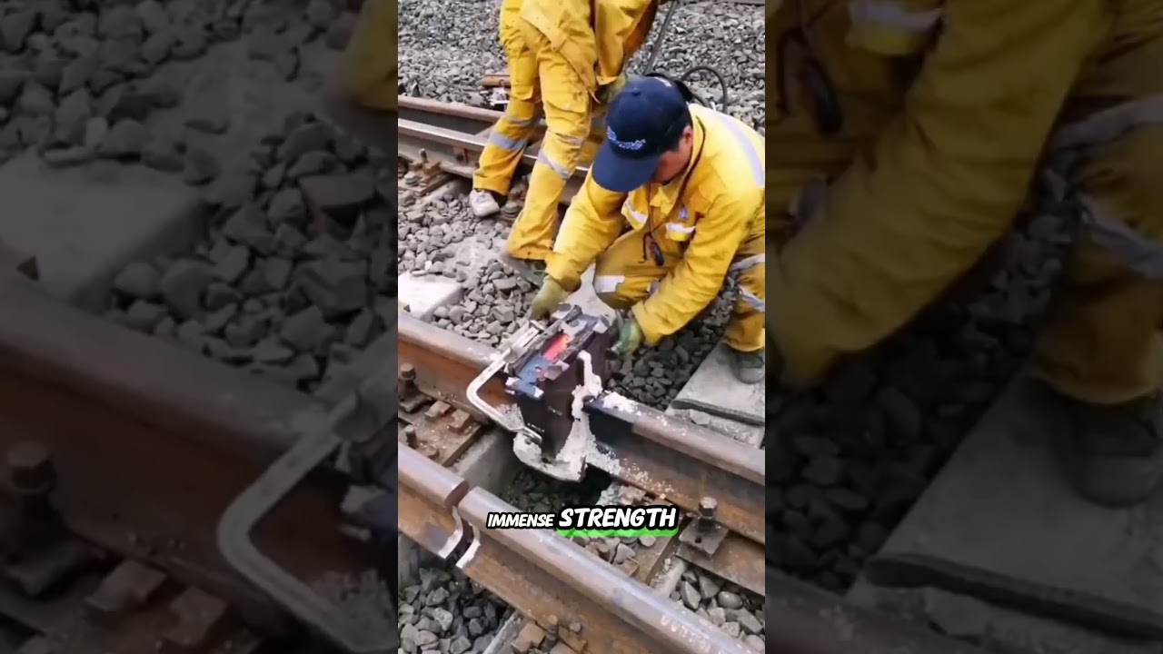 The Exact Moment Tracks Become One #railway #construction #satisfying