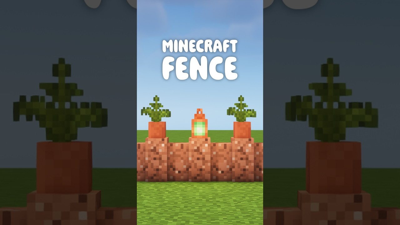MINECRAFT FENCE  #minecraft