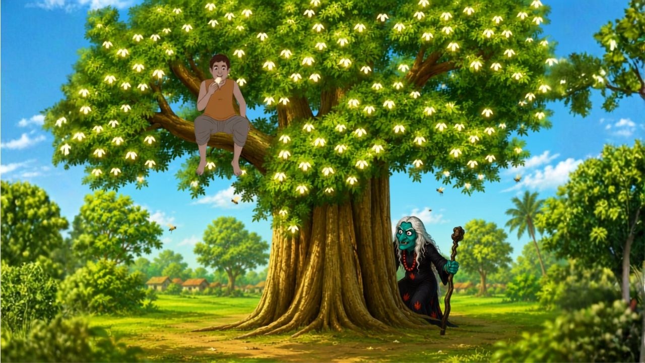 রাখালের পিঠে গাছ ও ডাইনিবুড়ি | Magic Tree Story | Fantasy Story Bengali