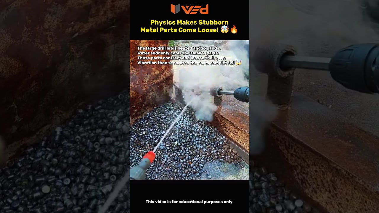 This Simple Physics Trick Breaks Metal Free! 😱 #shorts #viral