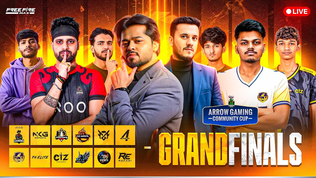 Arrow Gaming Community Cup – Grand Final Presented by TG Esports🔥iQOO Total Gaming , RNTX , Clutza