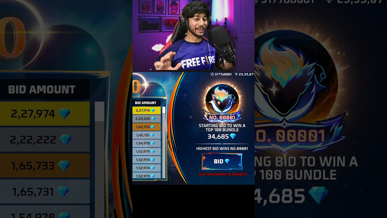 23 Lakh Diamonds for Auction Legendary Bundle 💎😱