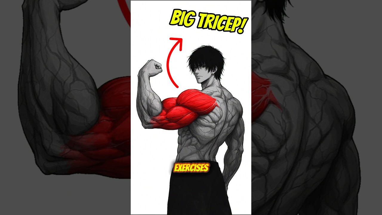 3 Exercises To Grow Bigger Triceps 🦾 #gym #workout #triceps