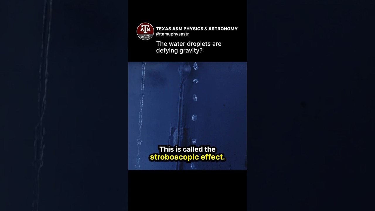 The water droplets are defying gravity?? #shorts #illusion #opticalillusion