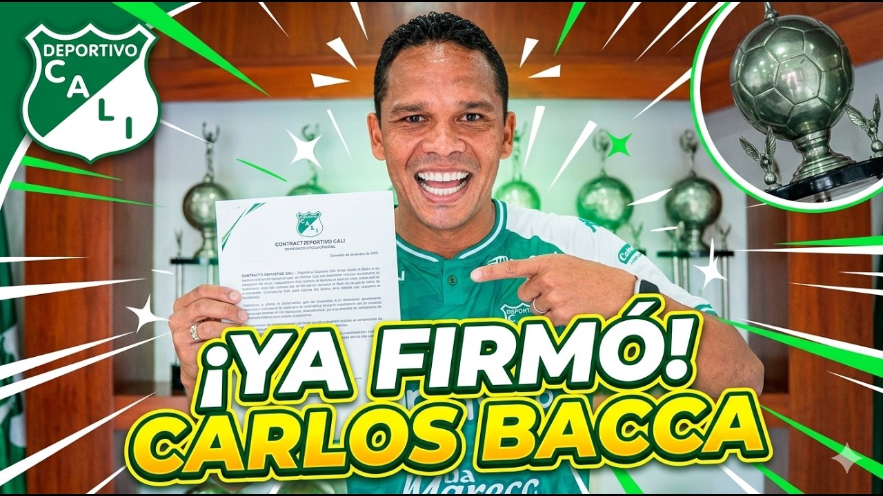 La llegada de Carlos Bacca al Deportivo Cali, firma de contrato y exámenes de ingreso.
