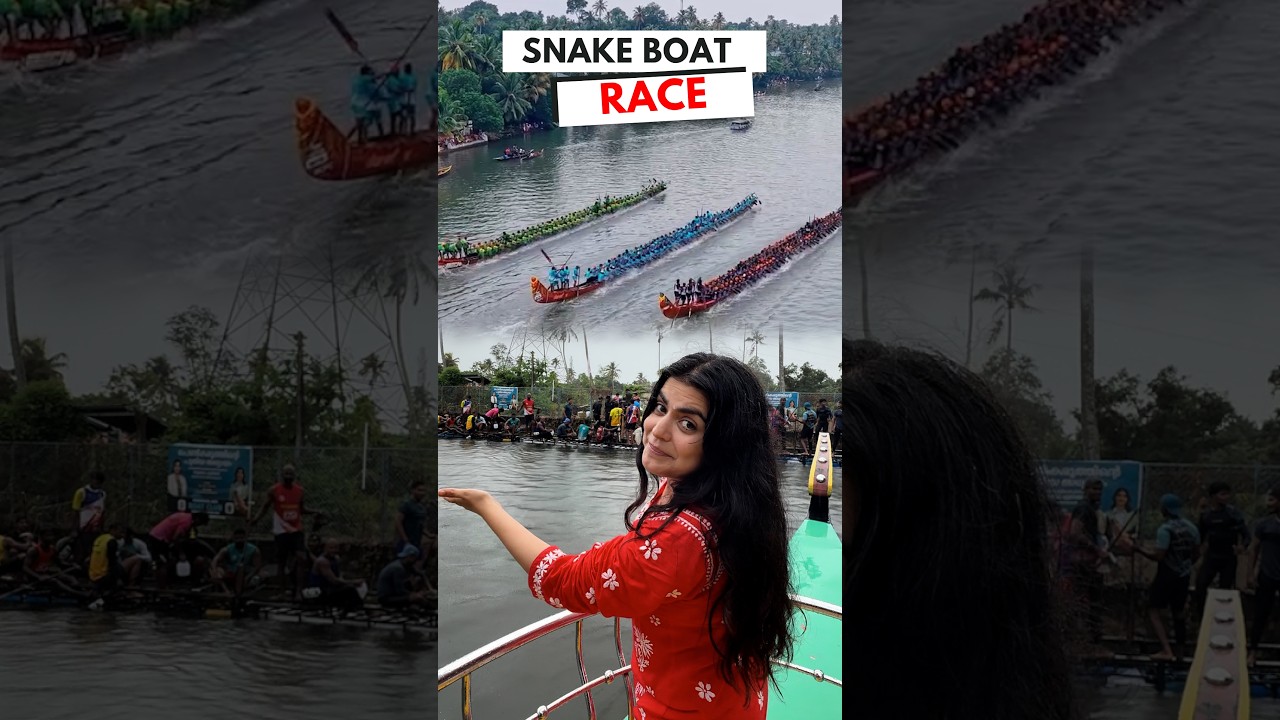 Have you ever seen a 100-man boat race? 🐍🚣 #travel #kerala #india