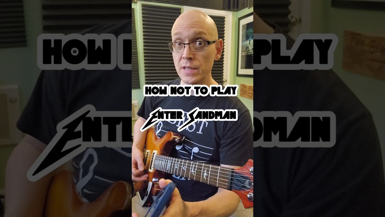 How to play Enter Shakeman. #essentialtremor #deepbrainstimulation #guitar #Metallica