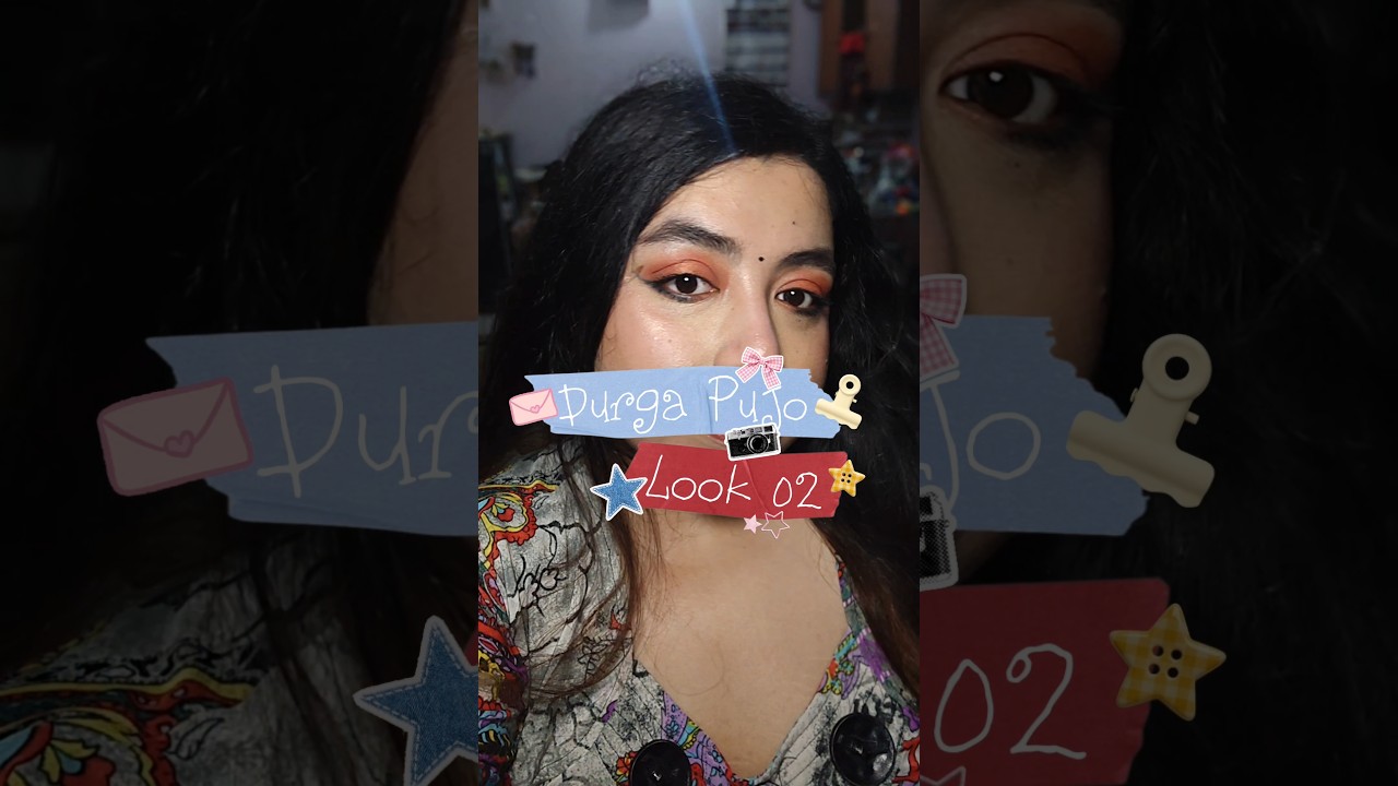 Durga Pujo Look 2 *AFFORDABLE #makeup #youtubeshorts #shorts #makeuptutorial