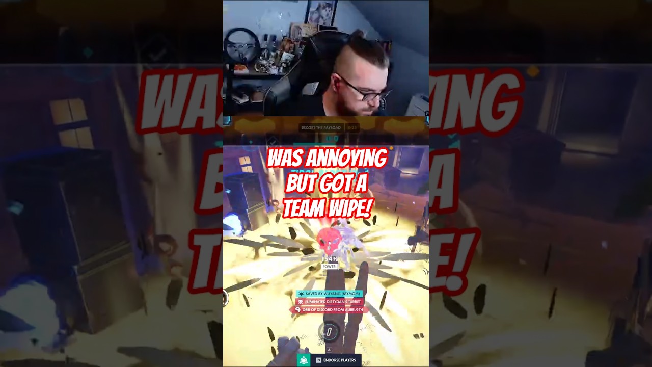 Freaking Annoying! #orisa Team Wipe Potg! #overwatch #twitch #ashiros_ #overwatch2 #ow2 #ow2clips