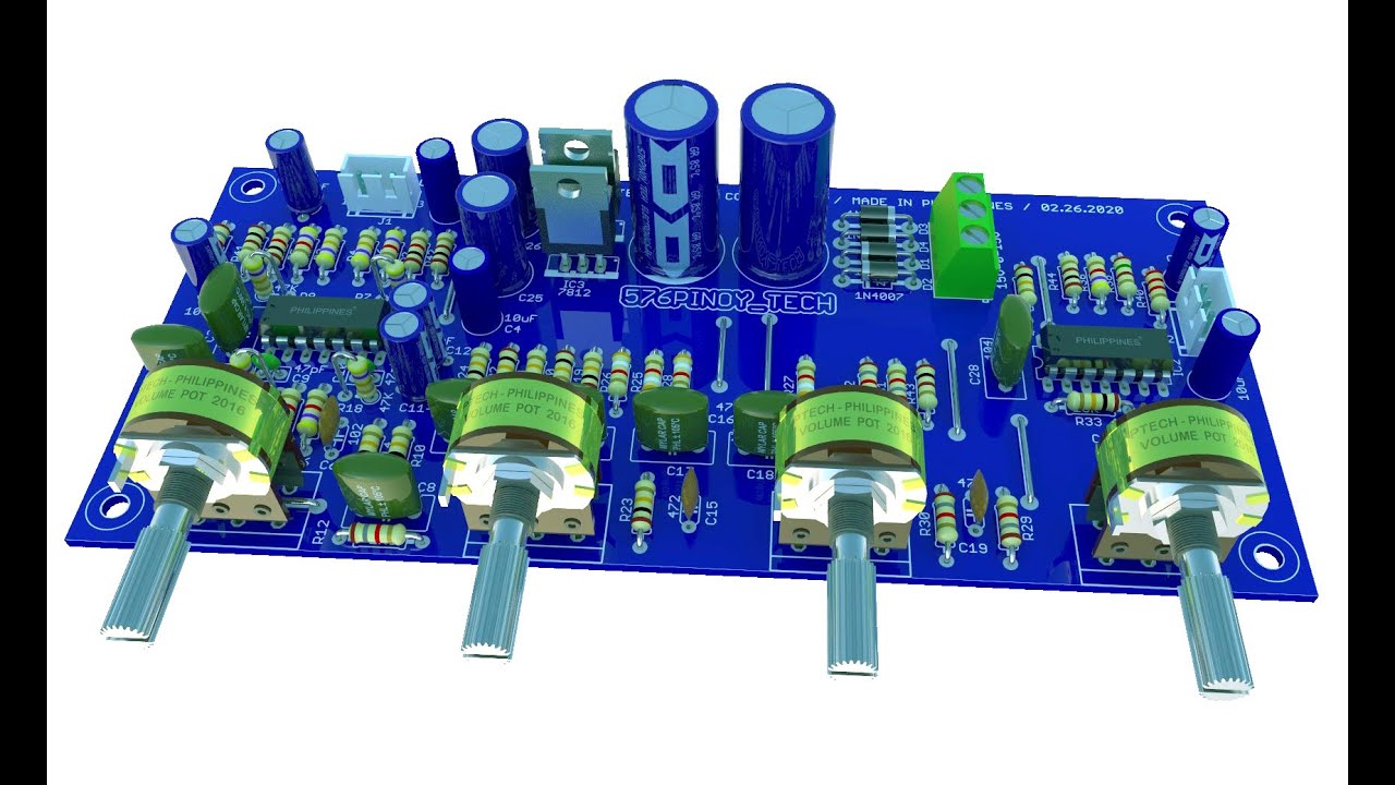 Quality Tone Control Using TL074 or LM324 (14DIP IC)