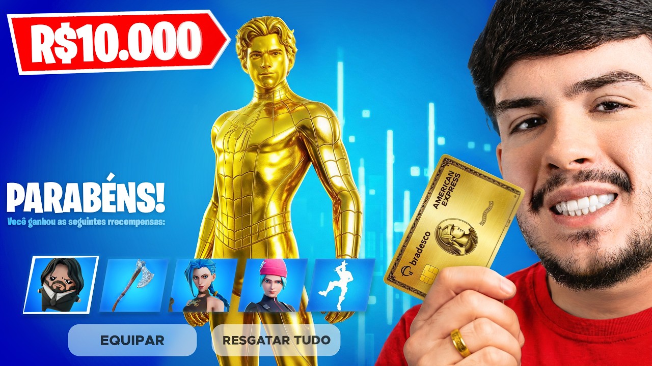 *NOVO* MELHORANDO A CONTA DOS MEUS INSCRITOS NO FORTNITE COM R$ 10.000!