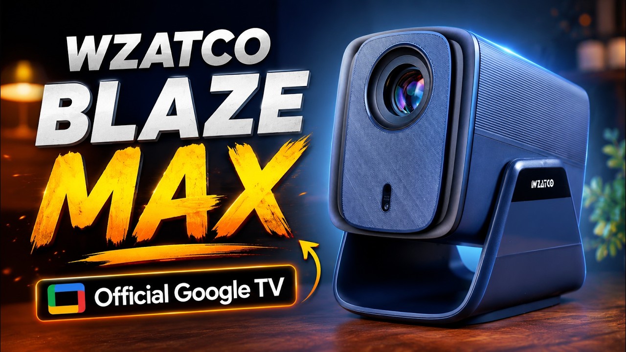 WZATCO Blaze Max Review 2026 | Official Google TV Projector with Netflix | Worth Buying?