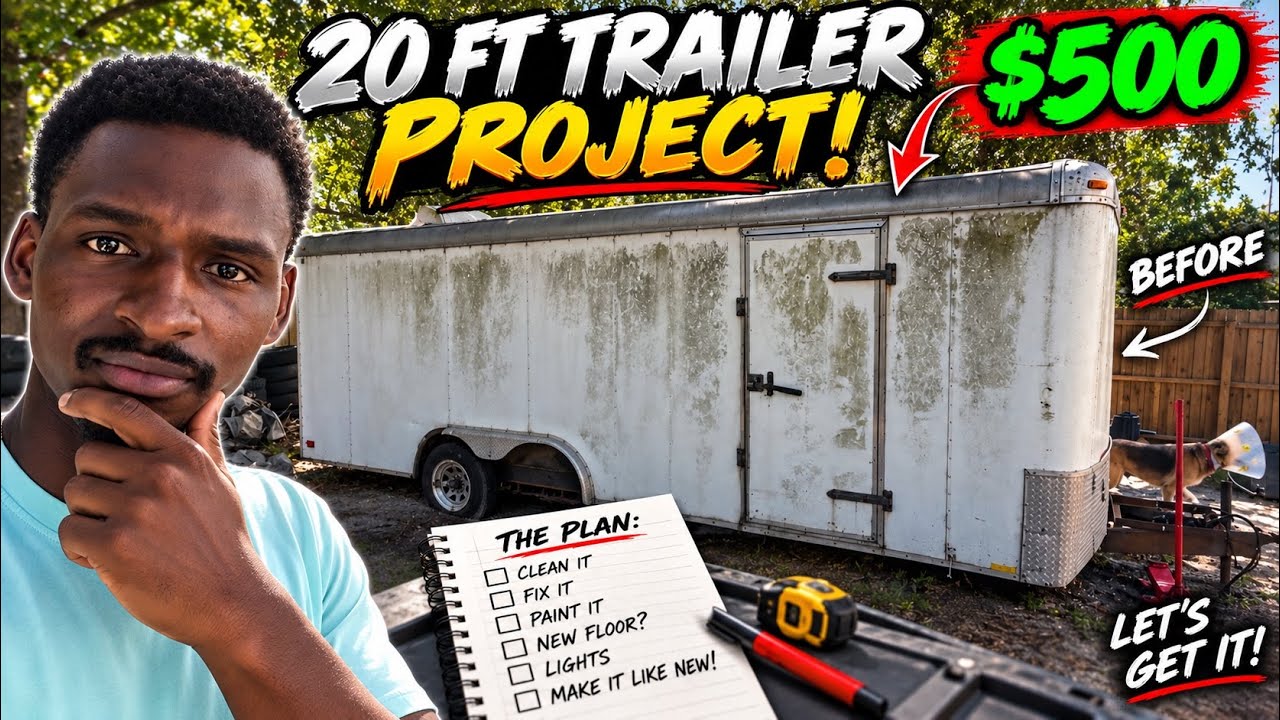 I Bought a 20FT Enclosed Trailer for $500… BIG Mistake?