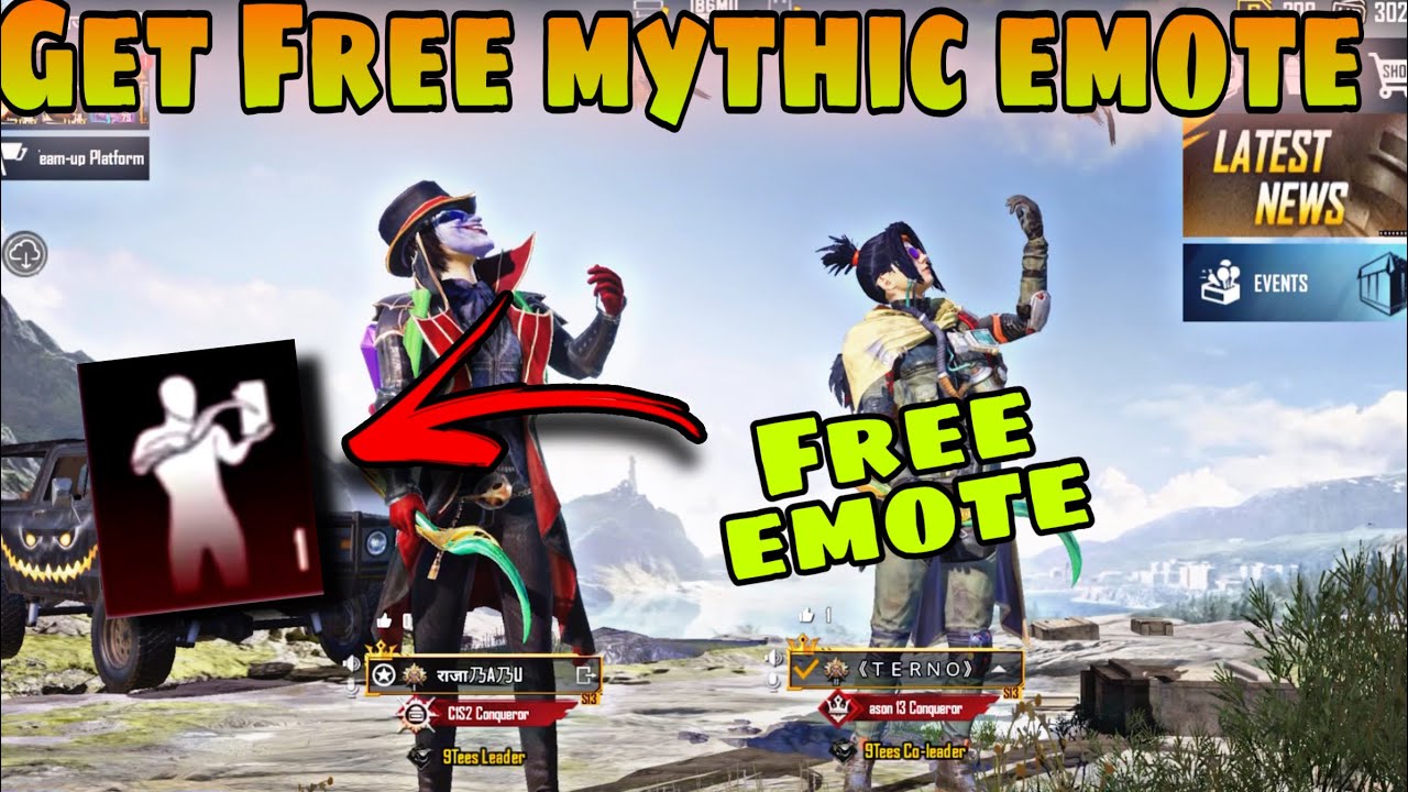 How to get Free Mythic Emote and Parachute in SILVANUS x suit BGMI Pubg mobile