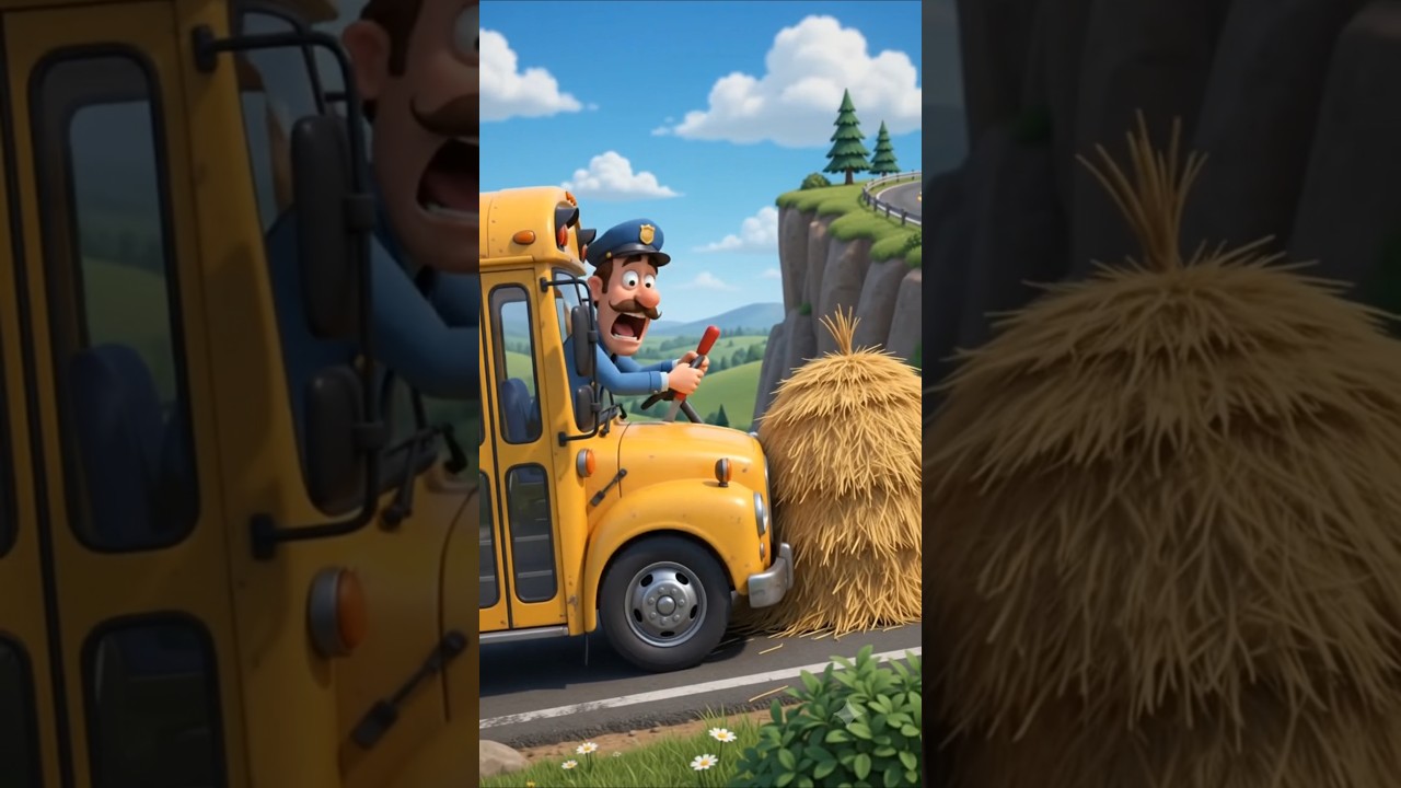 Oh No! USA Bus Accident 😱 #shorts #funny #cartoon #animation #youtubeshorts