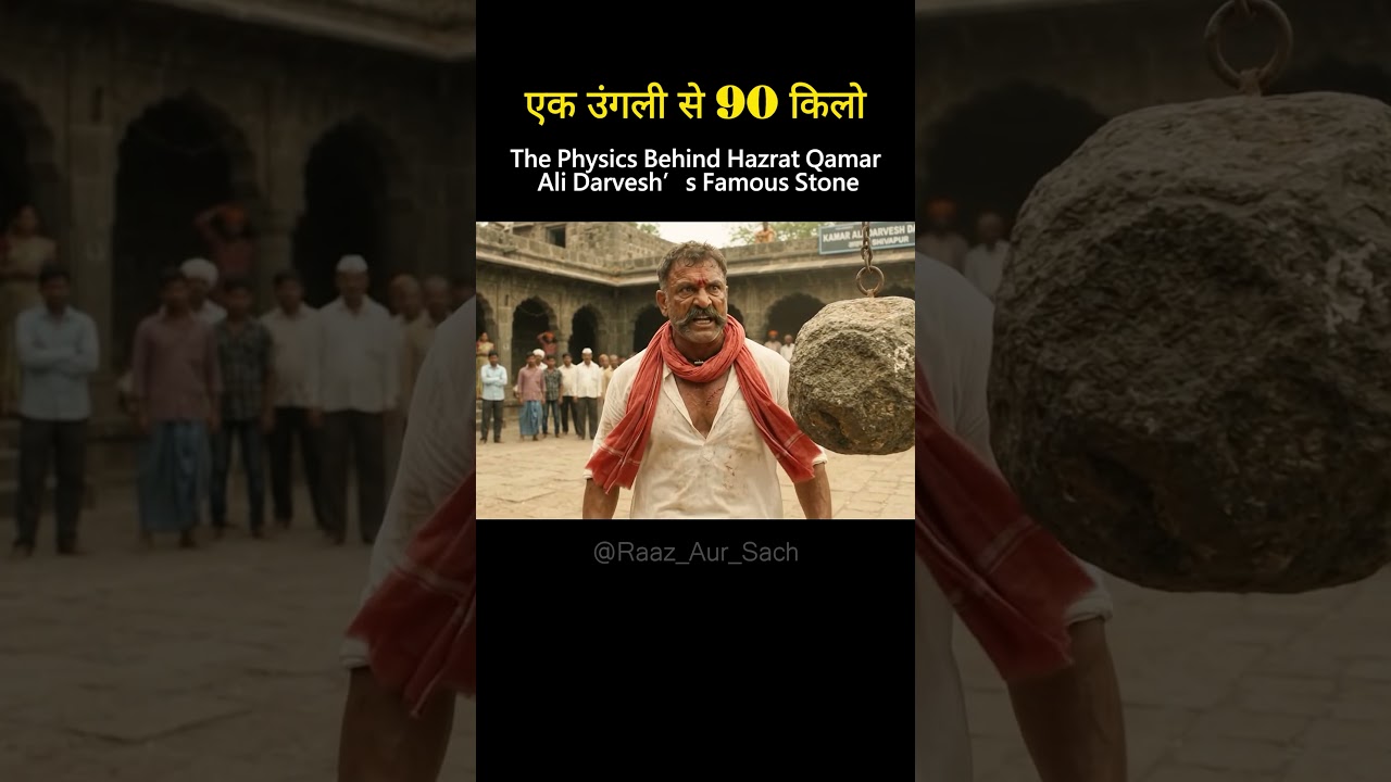 How Do 11 People Lift a 90-KG Stone With One Finger? 😳 | Qamar Ali Darvesh #qamaralidargah