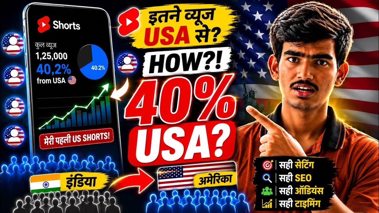 5 Easiest Ways to Get USA Views on YouTube in 2026 🇺🇸 | Grow Your Channel From India