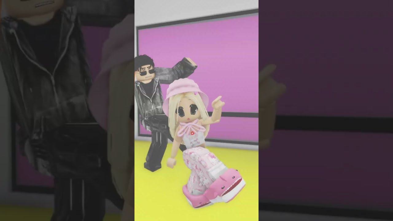 Crush dansı yaparken yakalandım... 😱😍  #roblox #shorts