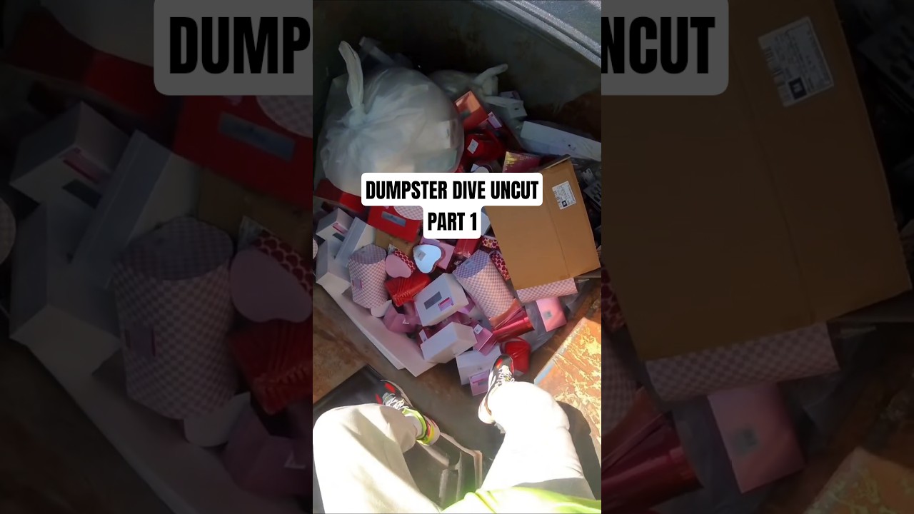 Dumpster diving uncut! Its full!  PART 1 #dumpsterdiving