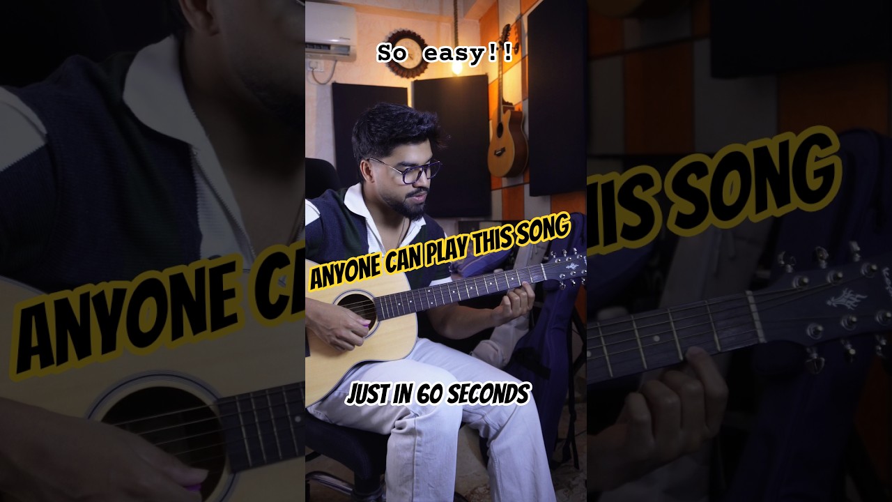 Anyone Can Play This Bollywood Classic in 60 Seconds 🎸 | Absolute Beginner Guitar Lesson