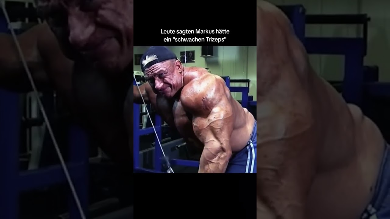 schwacher trizep? #markusrühl #bodybuilder #muskeln #fürdich #reaktion